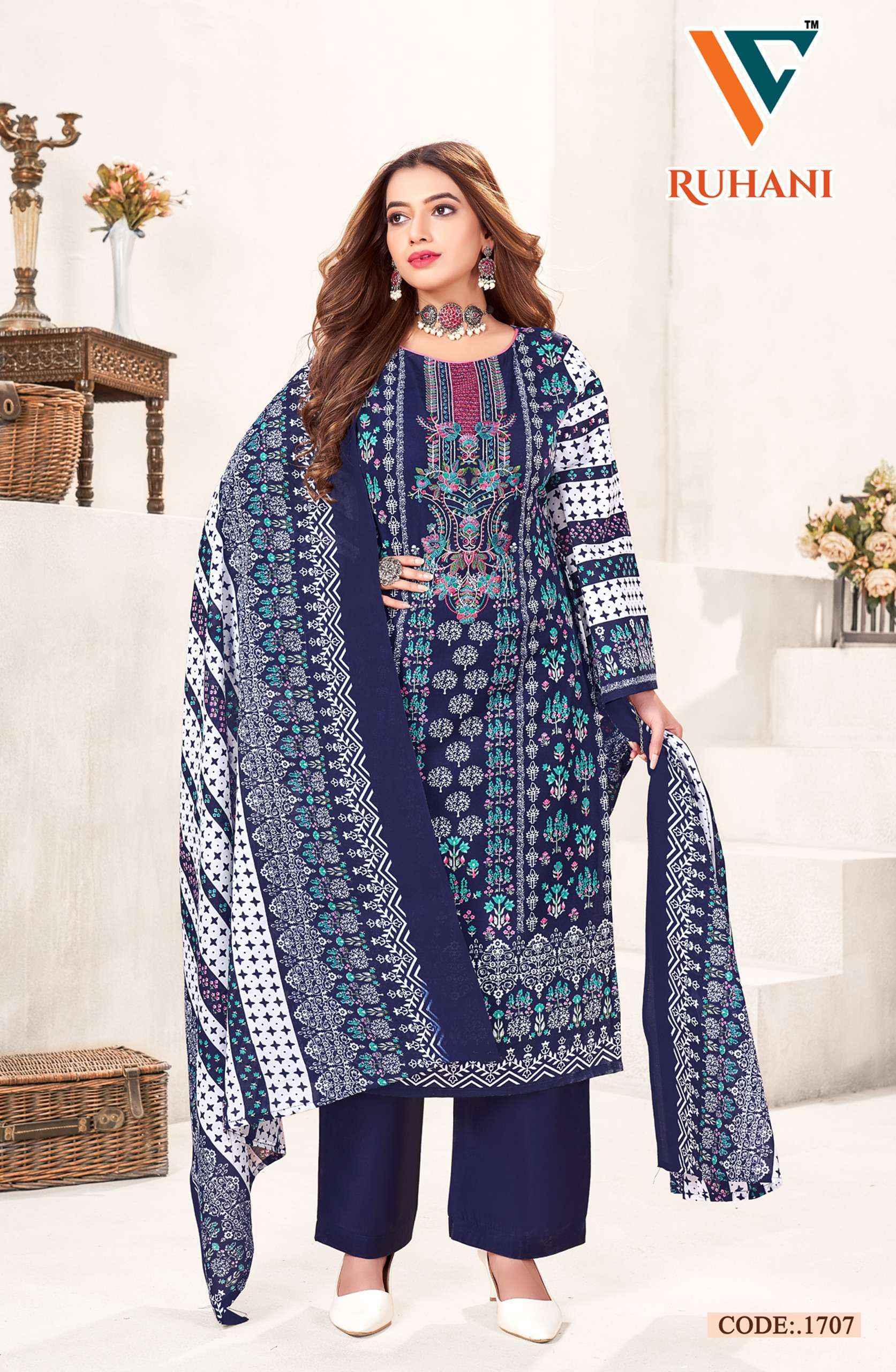 Vandana‎ Creation Ruhani Vol 17 Cotton Dress Material 8 pcs Catalogue