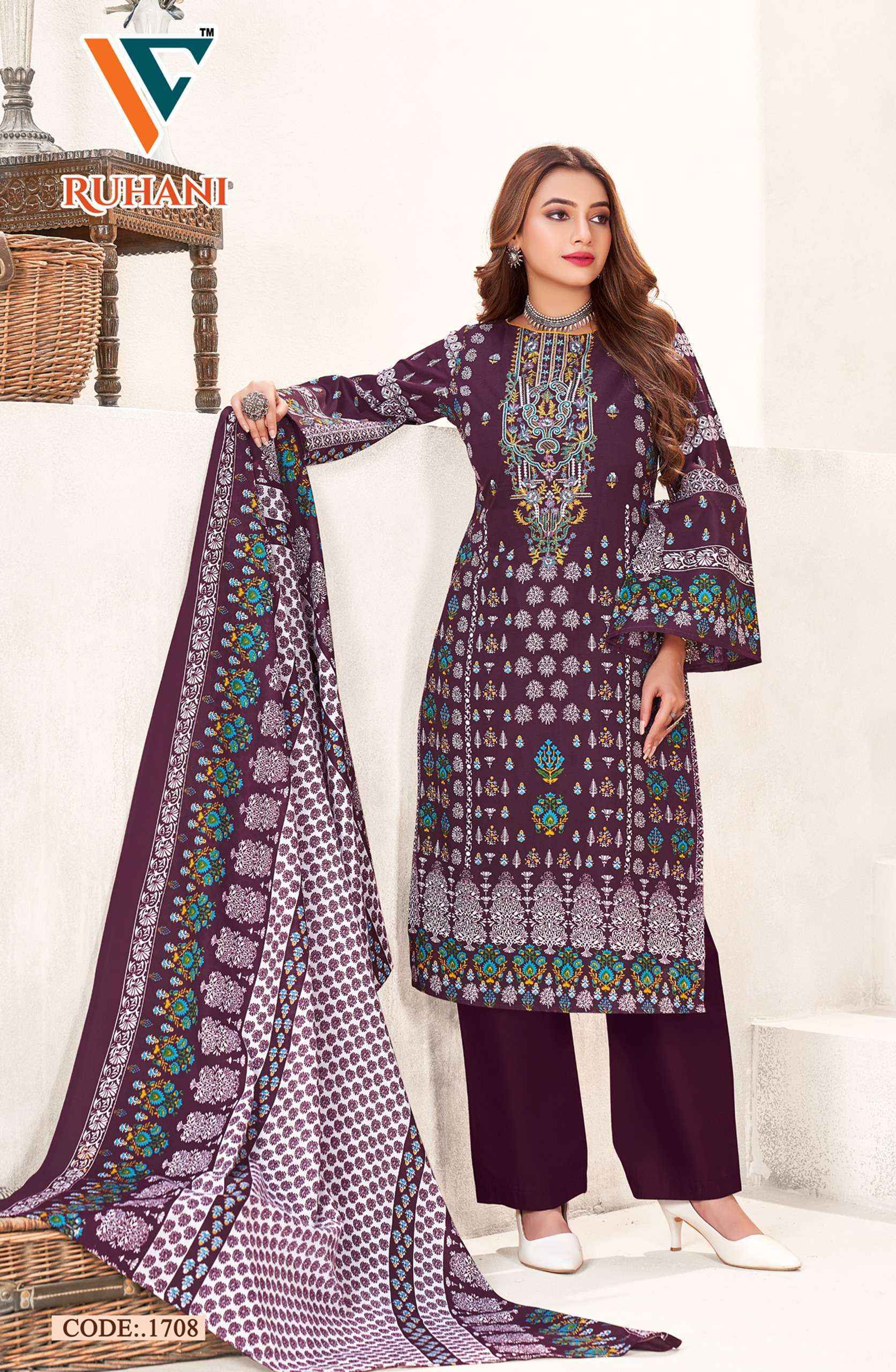 Vandana‎ Creation Ruhani Vol 17 Cotton Dress Material 8 pcs Catalogue