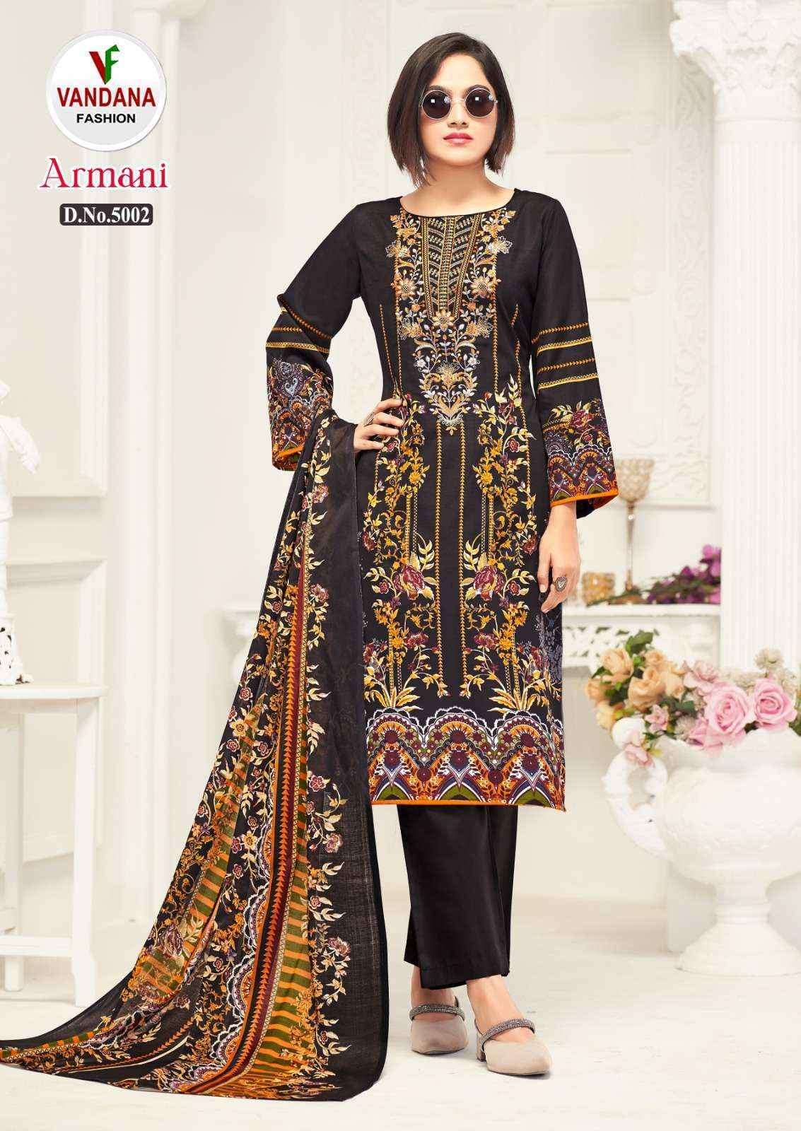 Vandana Fashion Armani Vol-5 Cotton Dress Material (8 pcs Catalogue)