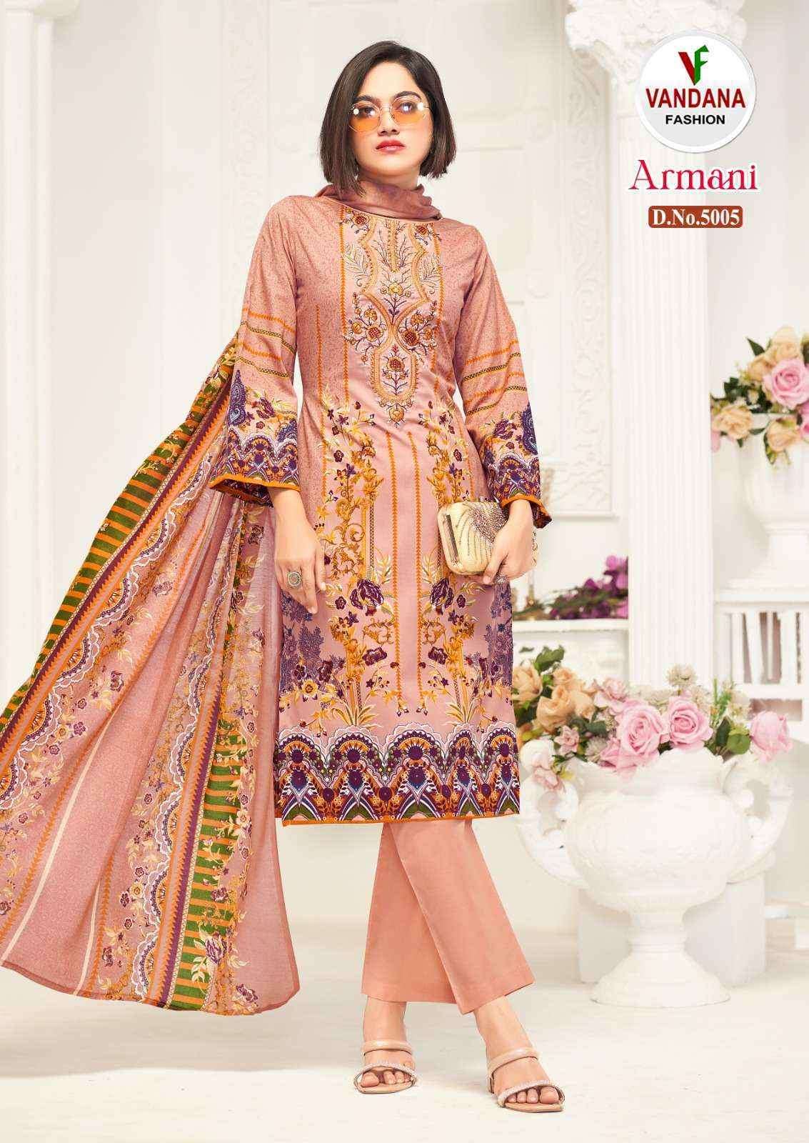 Vandana Fashion Armani Vol-5 Cotton Dress Material (8 pcs Catalogue)