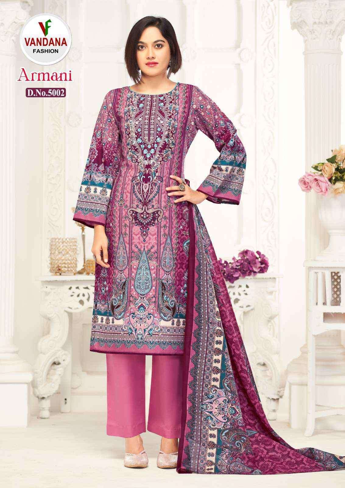 Vandana Fashion Armani Vol-5 Cotton Dress Material (8 pcs Catalogue)