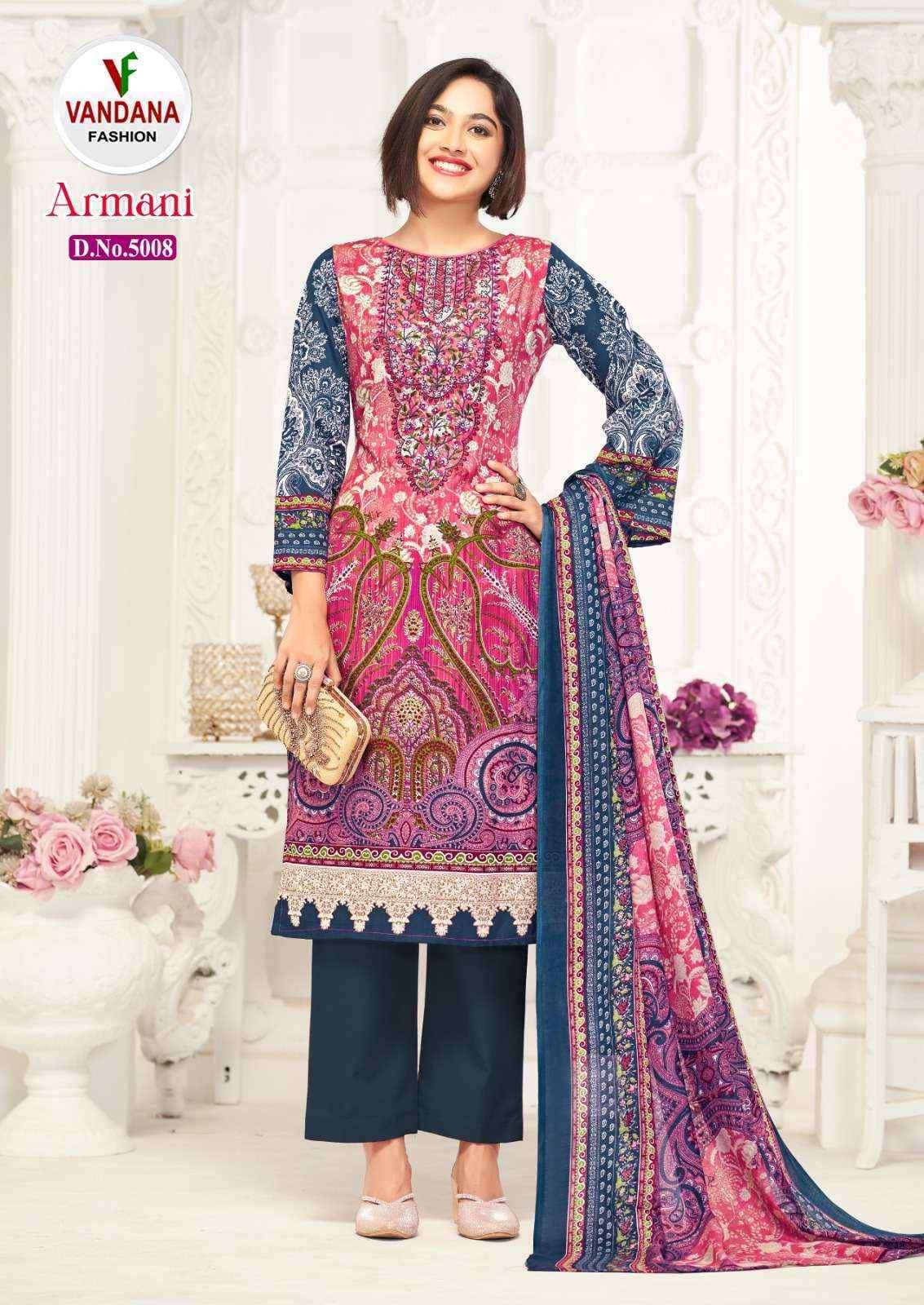 Vandana Fashion Armani Vol-5 Cotton Dress Material (8 pcs Catalogue)