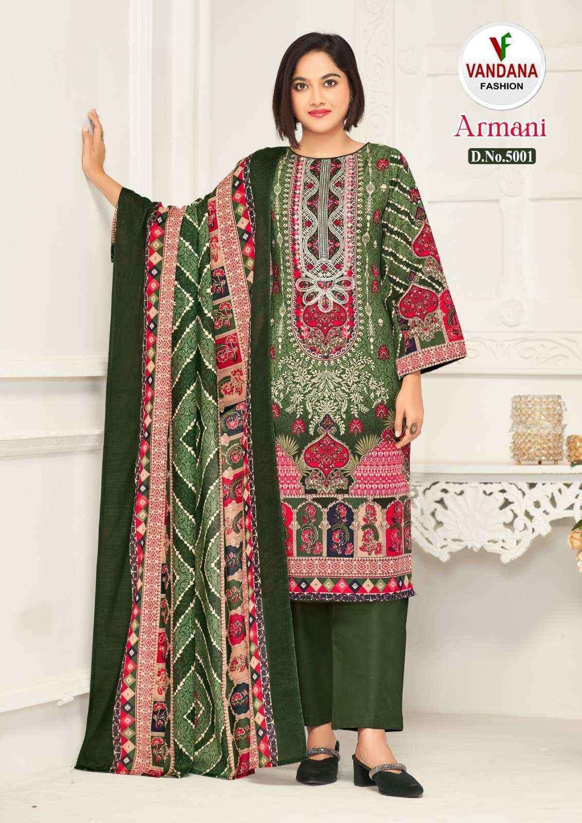 Vandana Fashion Armani Vol-5 Cotton Dress Material (8 pcs Catalogue)