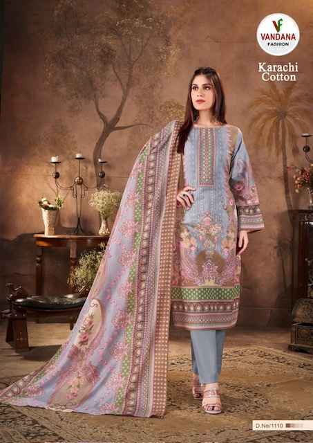 Vandana Fashion Karachi Cotton Vol 11 Cotton Dress Material 10 pcs Catalogue