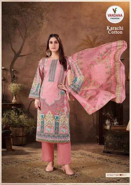 Vandana Fashion Karachi Cotton Vol 11 Cotton Dress Material 10 pcs Catalogue