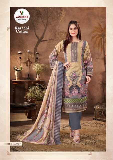 Vandana Fashion Karachi Cotton Vol 11 Cotton Dress Material 10 pcs Catalogue