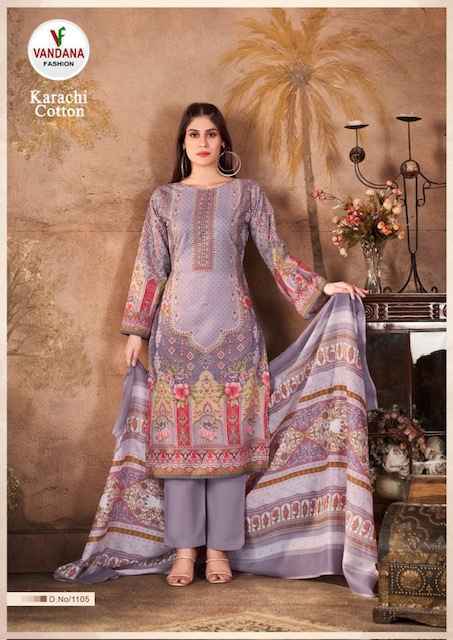 Vandana Fashion Karachi Cotton Vol 11 Cotton Dress Material 10 pcs Catalogue