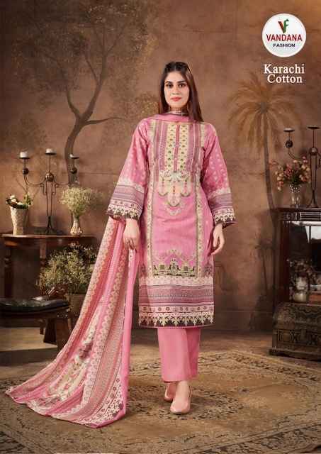Vandana Fashion Karachi Cotton Vol 11 Cotton Dress Material 10 pcs Catalogue