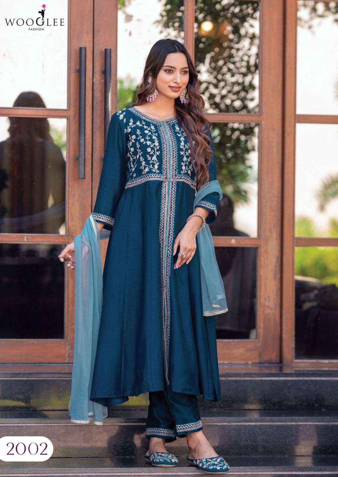 Wooglee Surkhi Vichitra Silk Readymade Dress (4 pcs Catalogue)