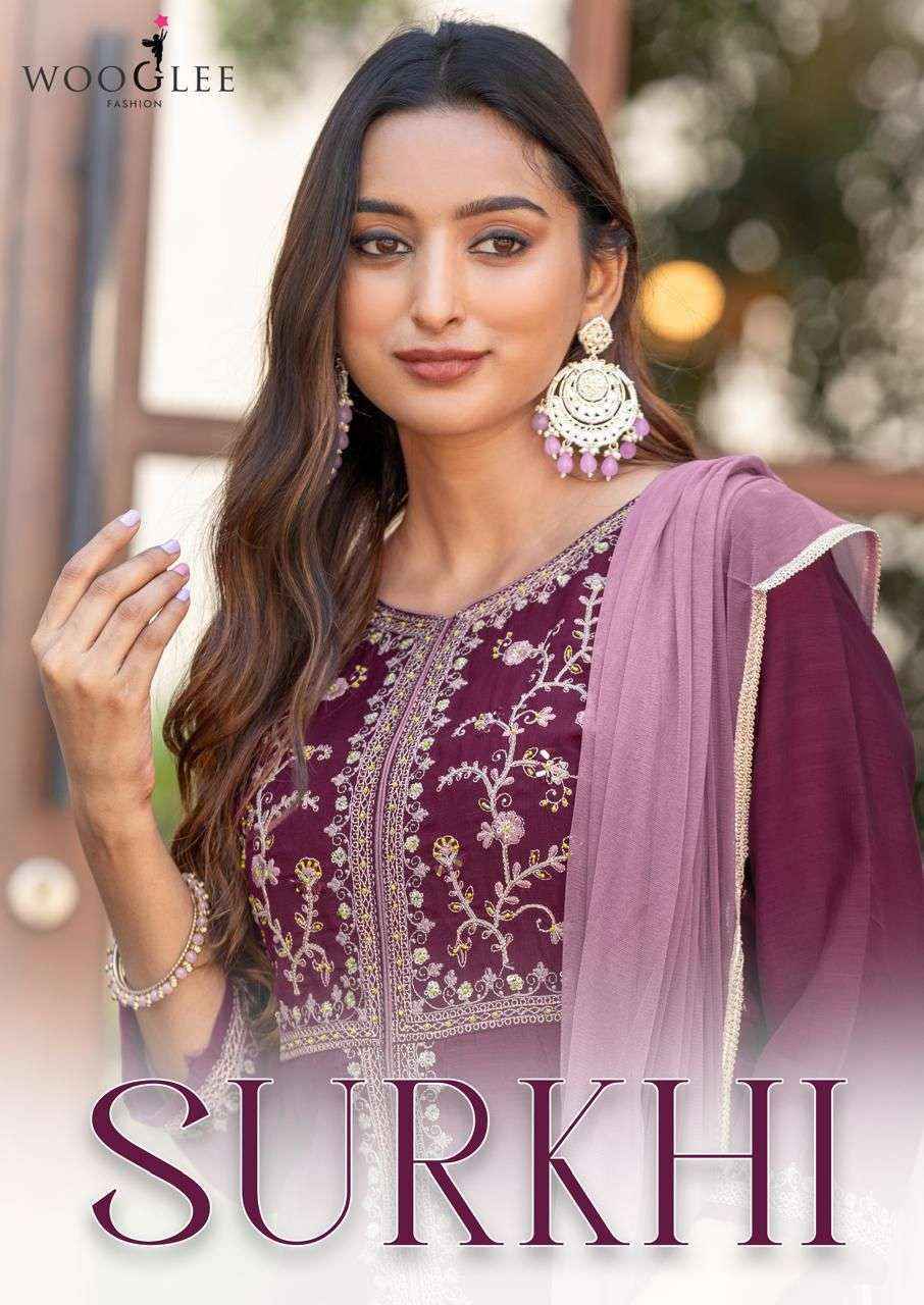 Wooglee Surkhi Vichitra Silk Readymade Dress (4 pcs Catalogue)