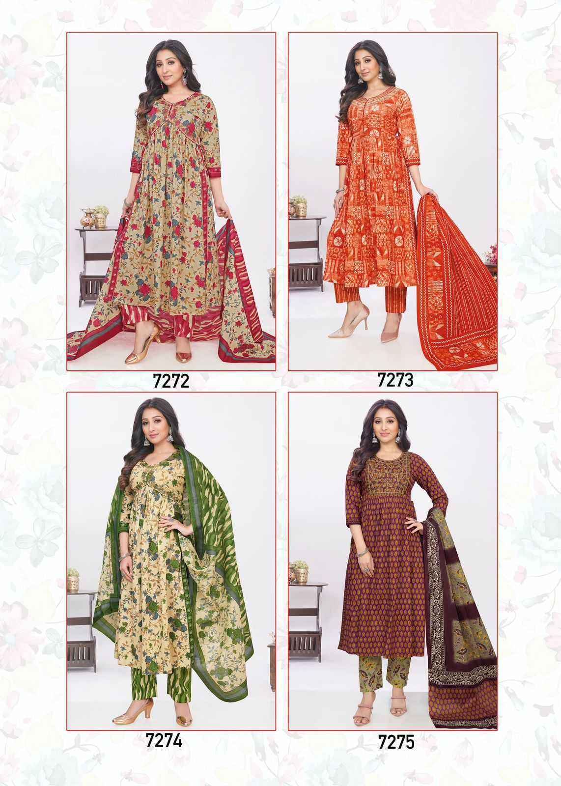 Aarvi Fashion Samira Vol-2 Fancy Readymade Suit (8 pcs Catalogue)