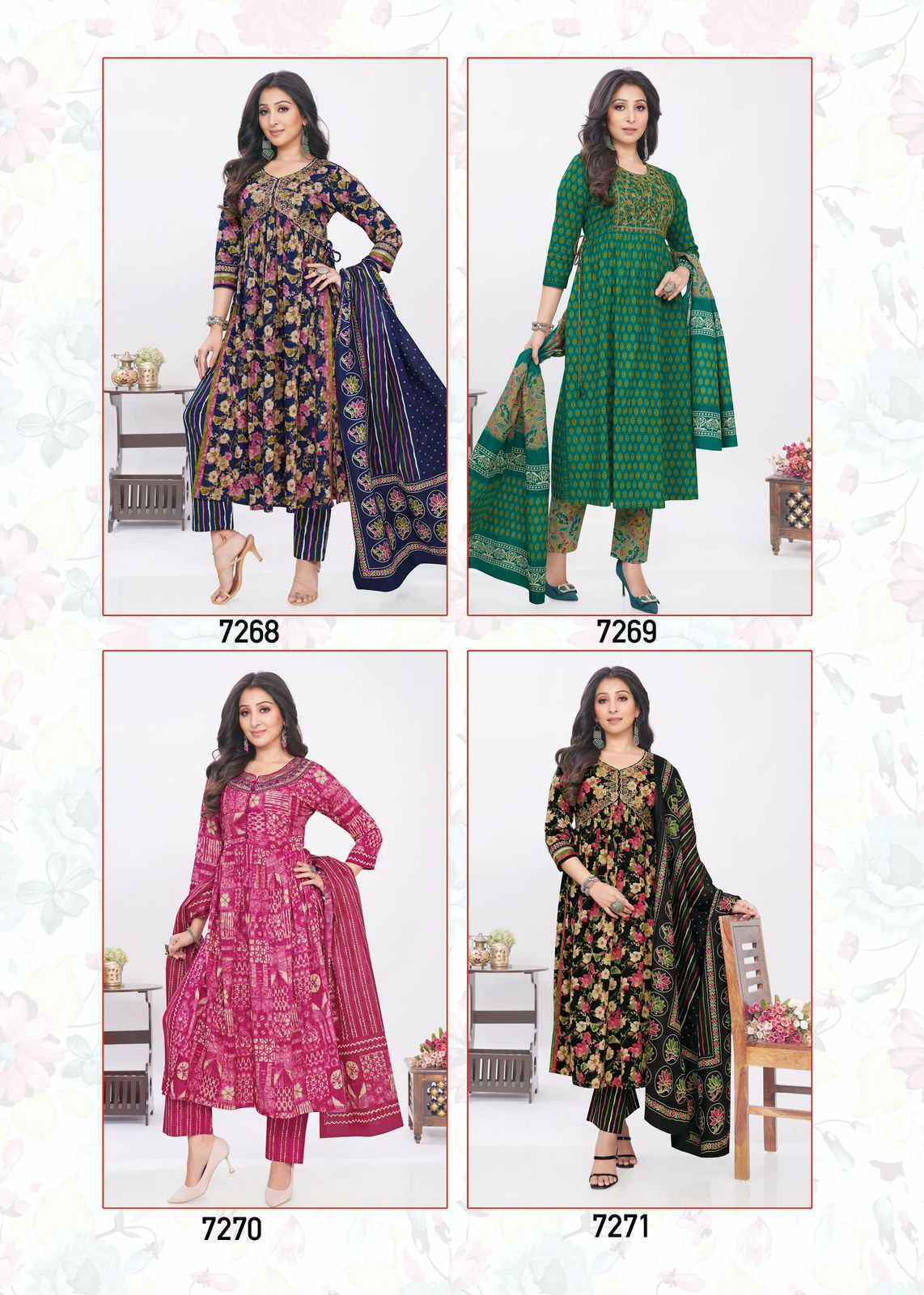 Aarvi Fashion Samira Vol-2 Fancy Readymade Suit (8 pcs Catalogue)