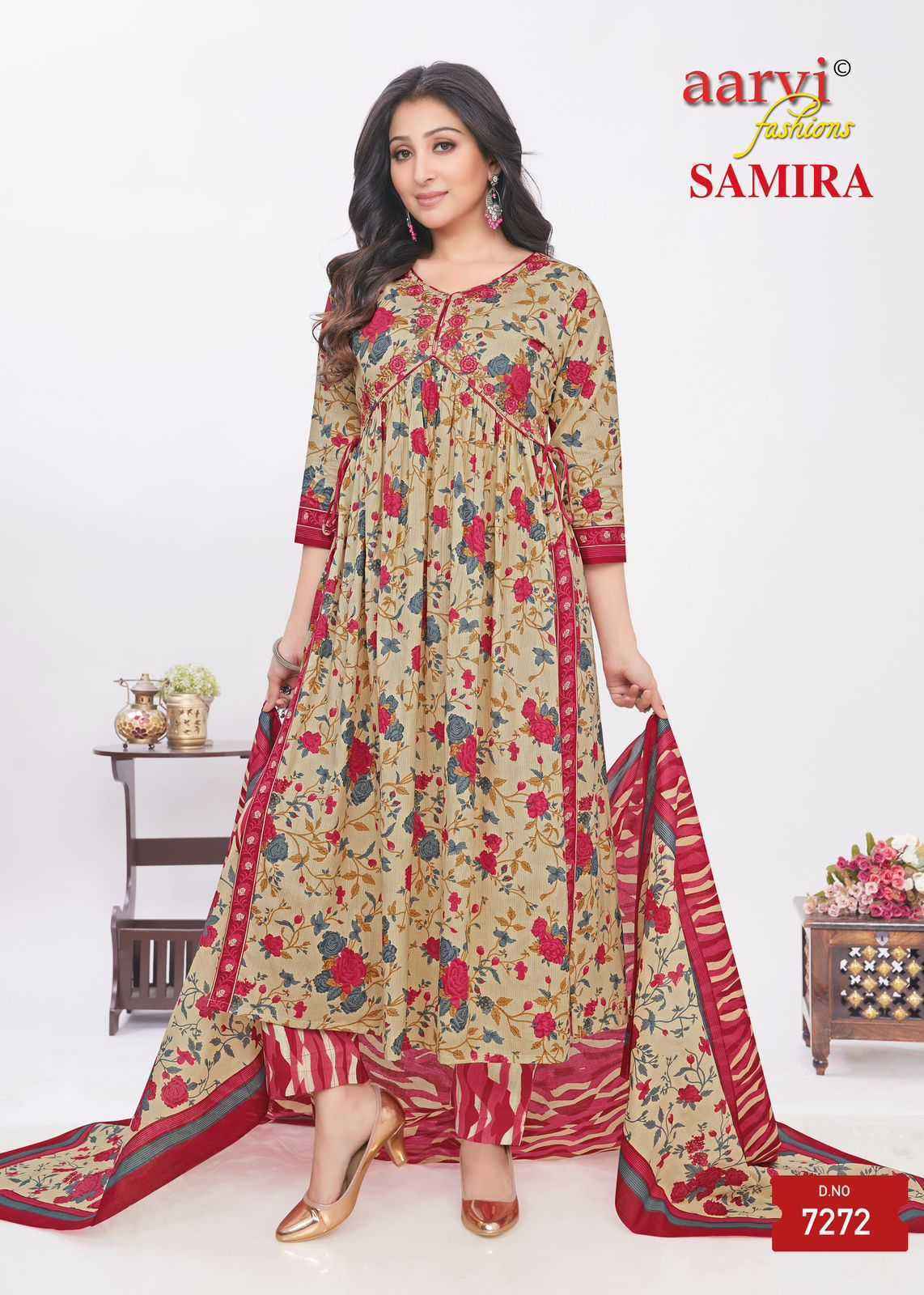 Aarvi Fashion Samira Vol-2 Fancy Readymade Suit (8 pcs Catalogue)