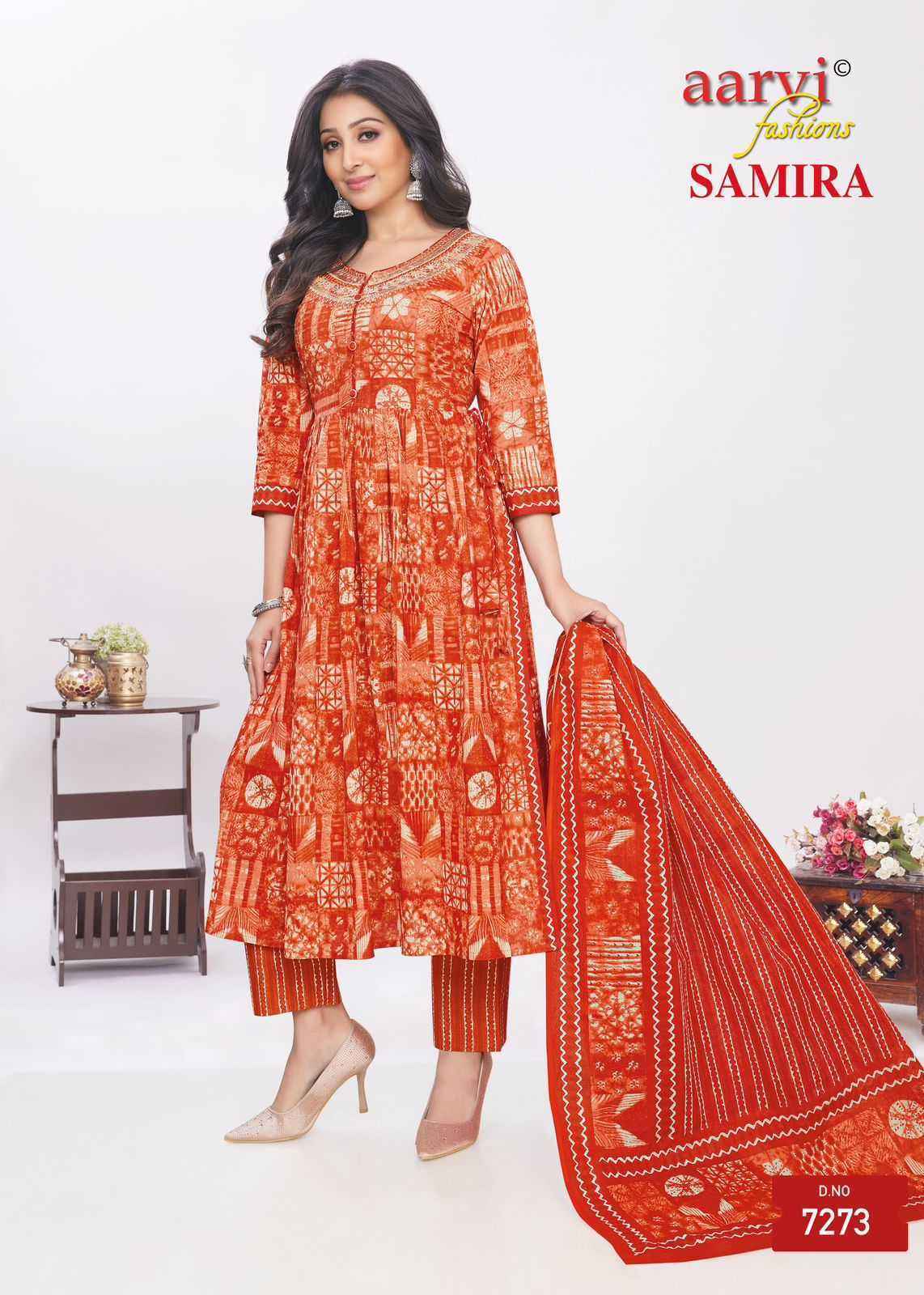 Aarvi Fashion Samira Vol-2 Fancy Readymade Suit (8 pcs Catalogue)