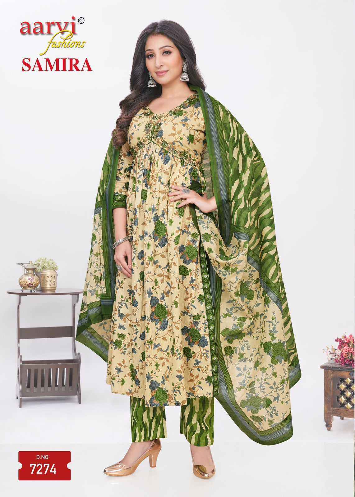 Aarvi Fashion Samira Vol-2 Fancy Readymade Suit (8 pcs Catalogue)