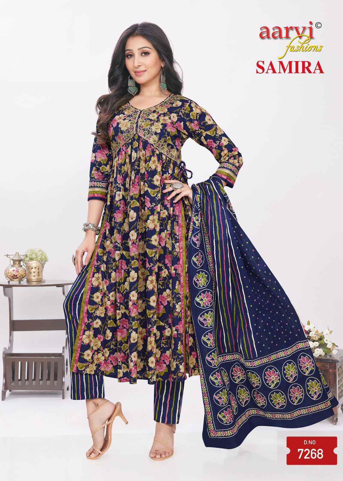 Aarvi Fashion Samira Vol-2 Fancy Readymade Suit (8 pcs Catalogue)