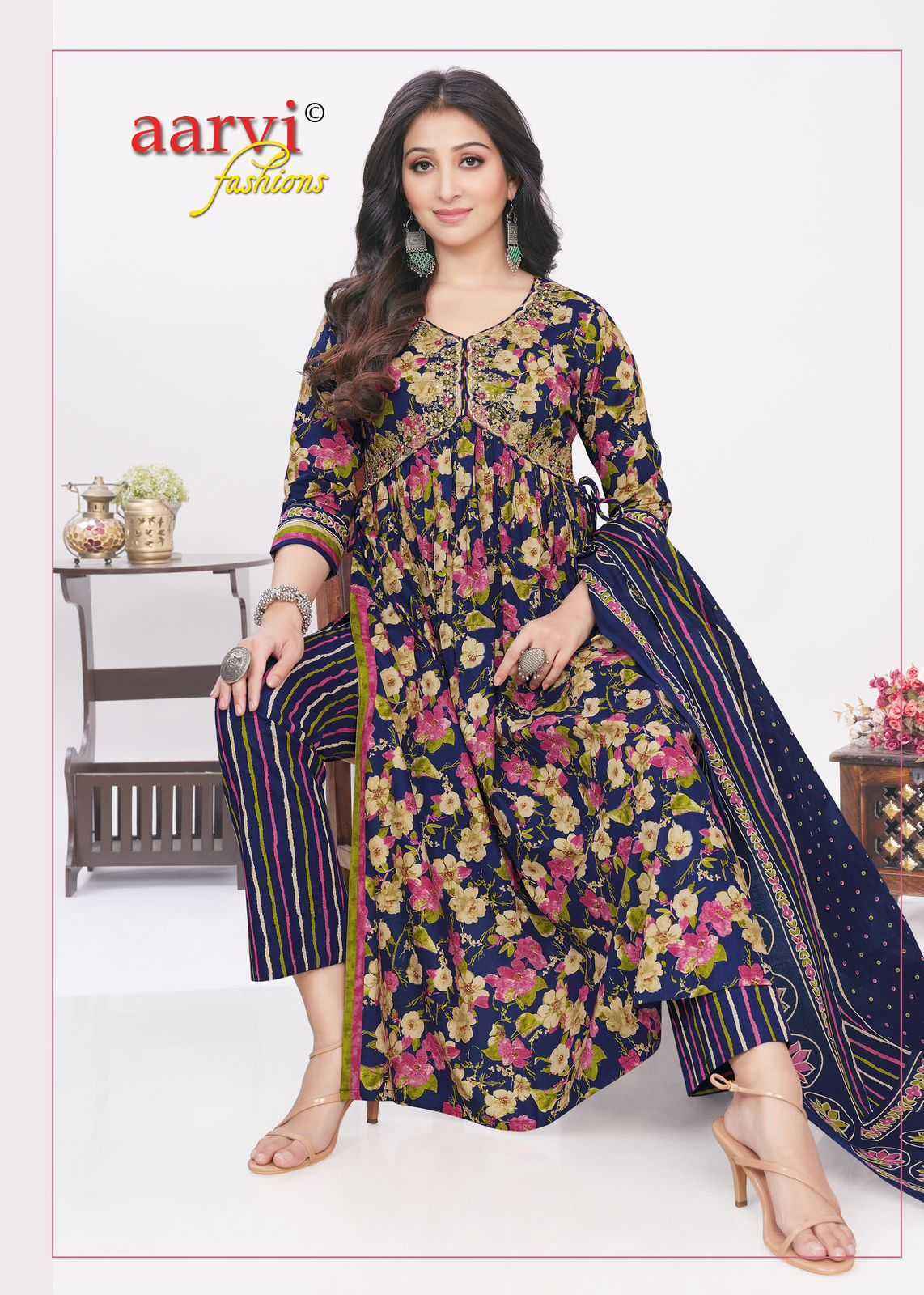 Aarvi Fashion Samira Vol-2 Fancy Readymade Suit (8 pcs Catalogue)