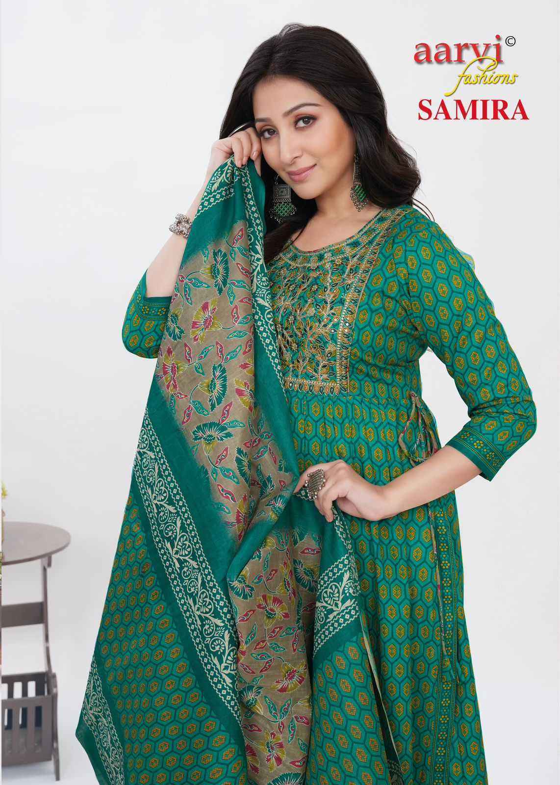 Aarvi Fashion Samira Vol-2 Fancy Readymade Suit (8 pcs Catalogue)