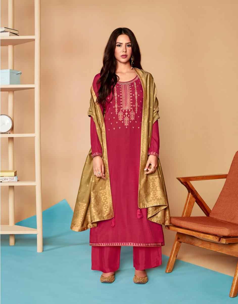 Aashirwad Mor Bagh Saaras Silk Dress Material (6 pcs Catalogue)