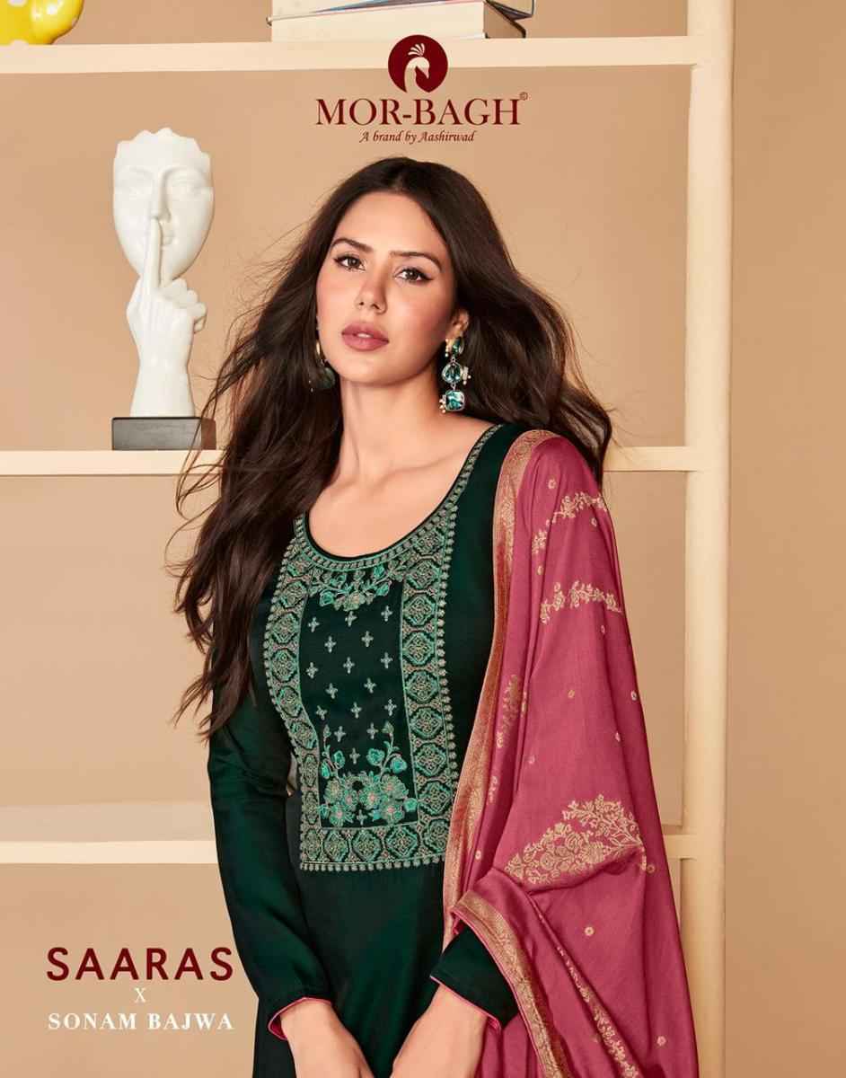 Aashirwad Mor Bagh Saaras Silk Dress Material (6 pcs Catalogue)