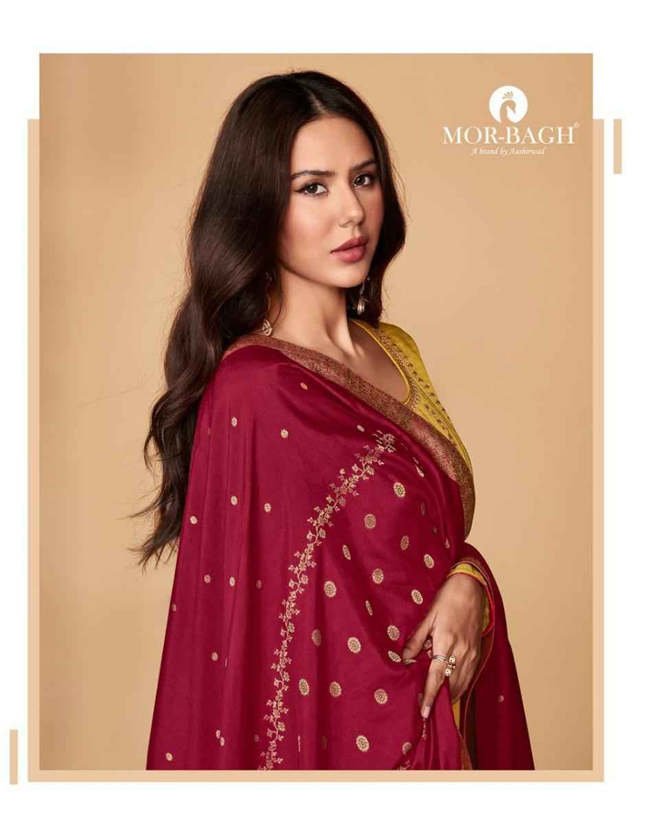 Aashirwad Mor Bagh Saaras Silk Dress Material (6 pcs Catalogue)