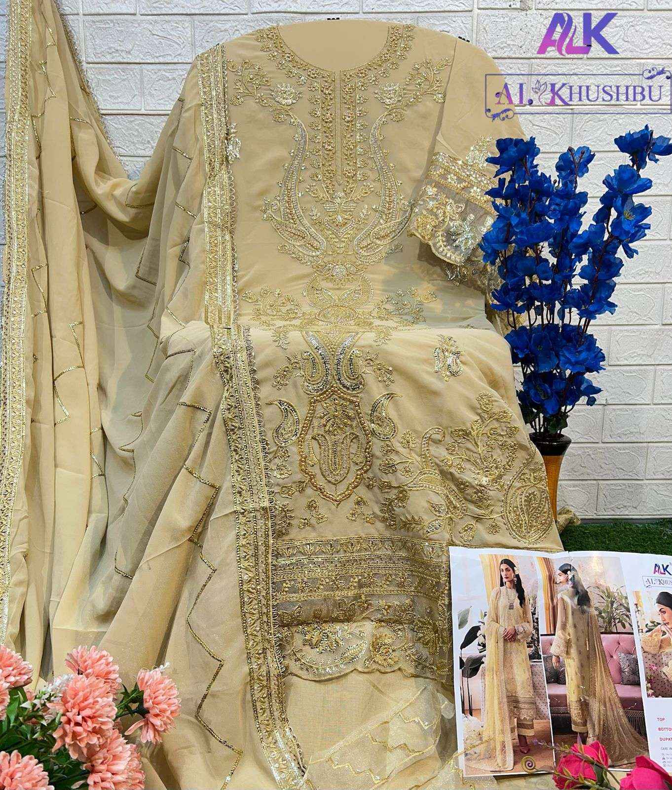 AL Khushbu Afifa Vol-2 Georgette Dress Material (3 pcs Catalogue)