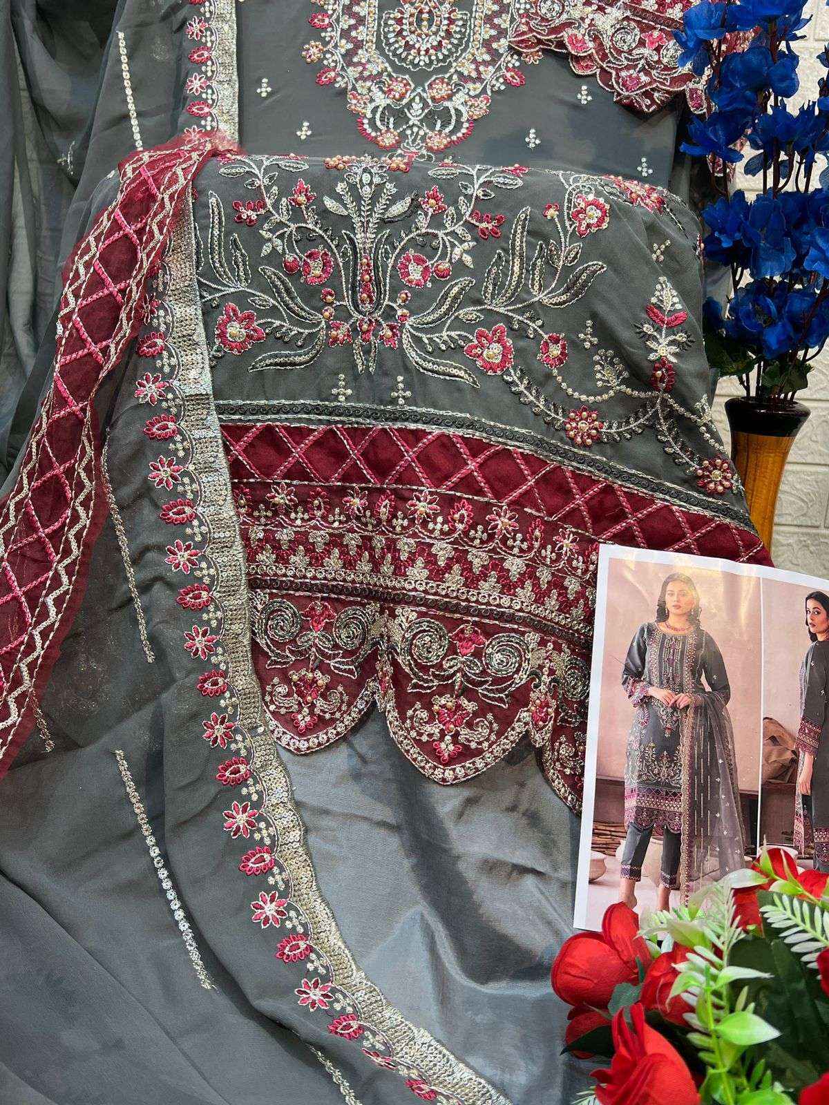 AL Khushbu Afifa Vol-2 Georgette Dress Material (3 pcs Catalogue)