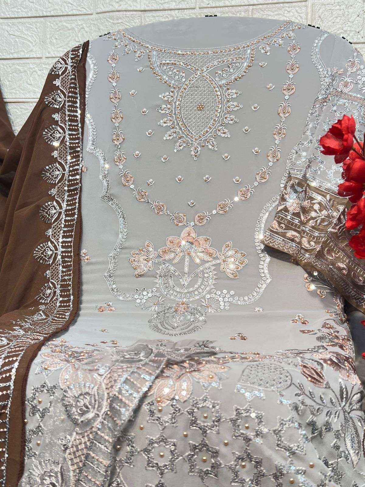 Al Khushbu Agha Noor-2 Georgette Dress Madterial (3 pcs Catalogue)