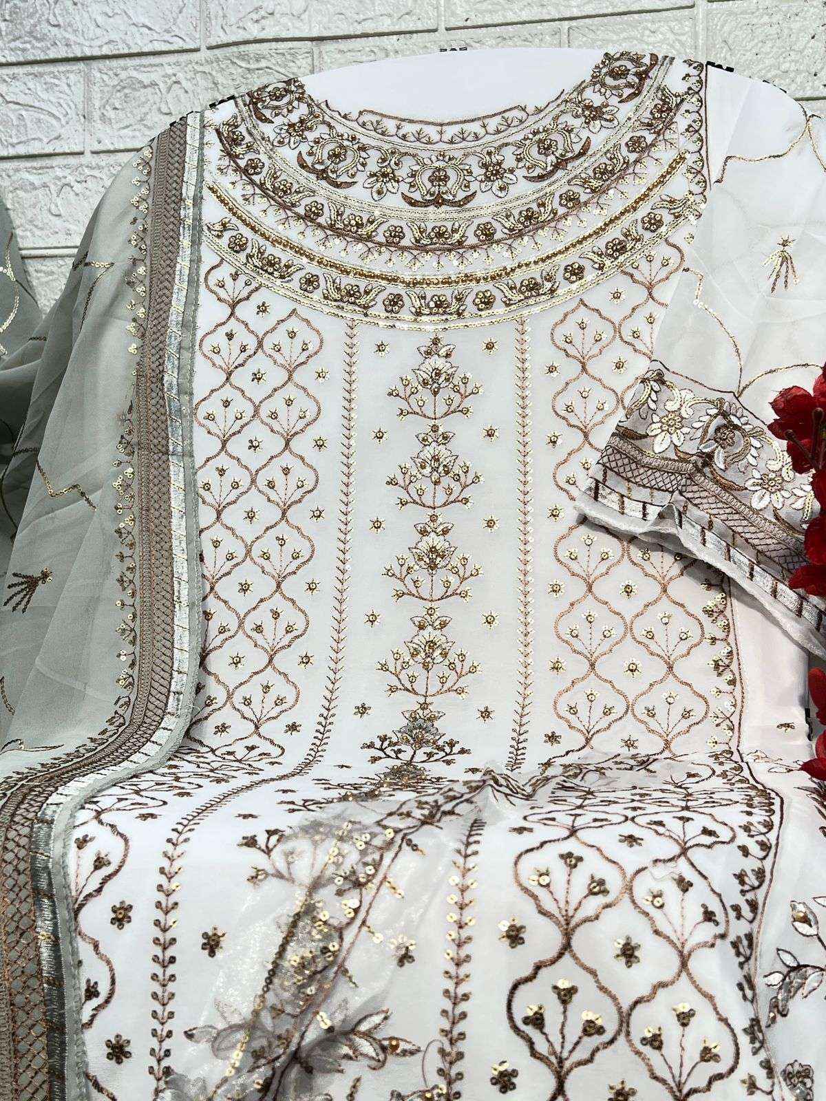 Al Khushbu Agha Noor-2 Georgette Dress Madterial (3 pcs Catalogue)
