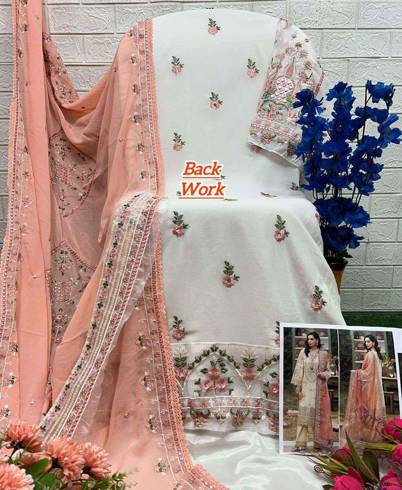 AL Khushbu DNO-6024 Georgette Dress Material (3 pcs Catalogue)