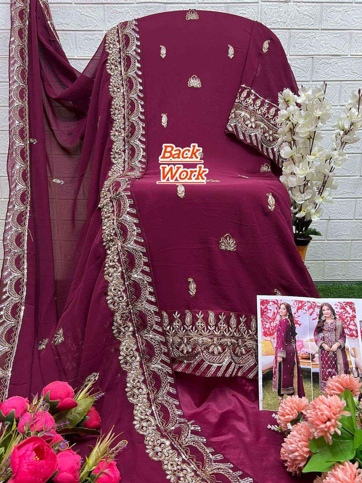 AL Khushbu DNO-6024 Georgette Dress Material (3 pcs Catalogue)