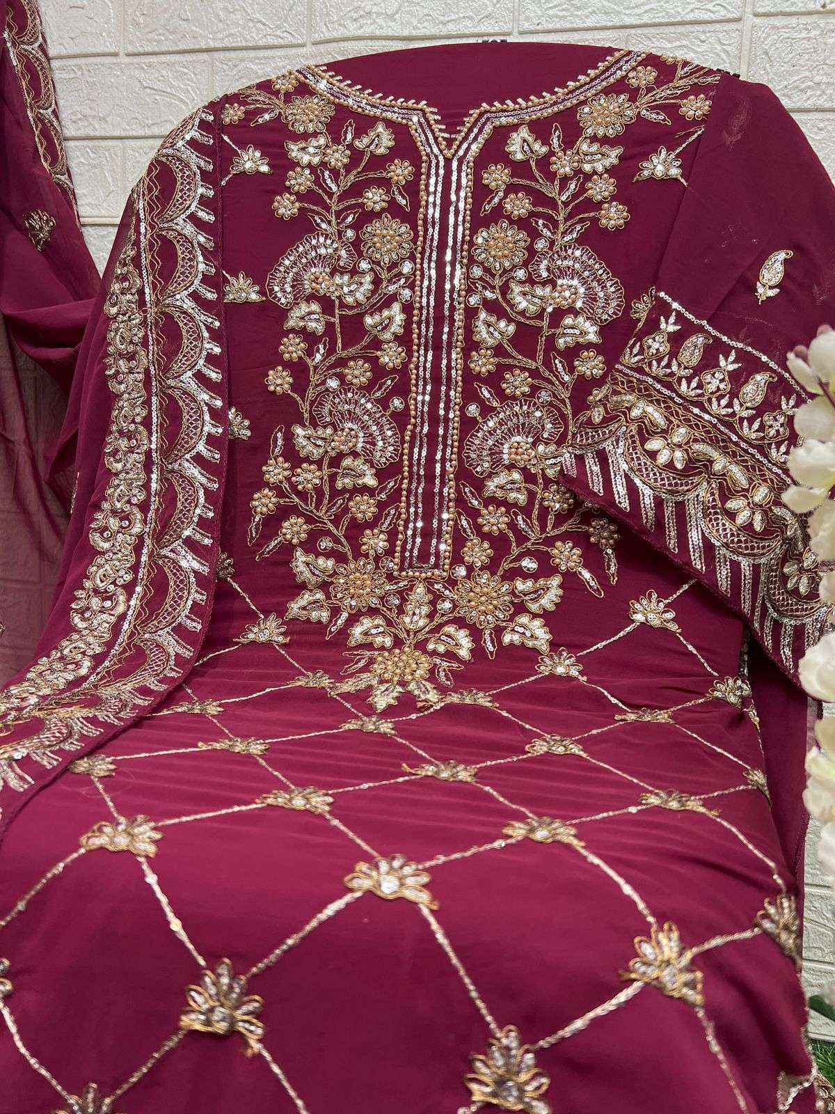AL Khushbu DNO-6024 Georgette Dress Material (3 pcs Catalogue)