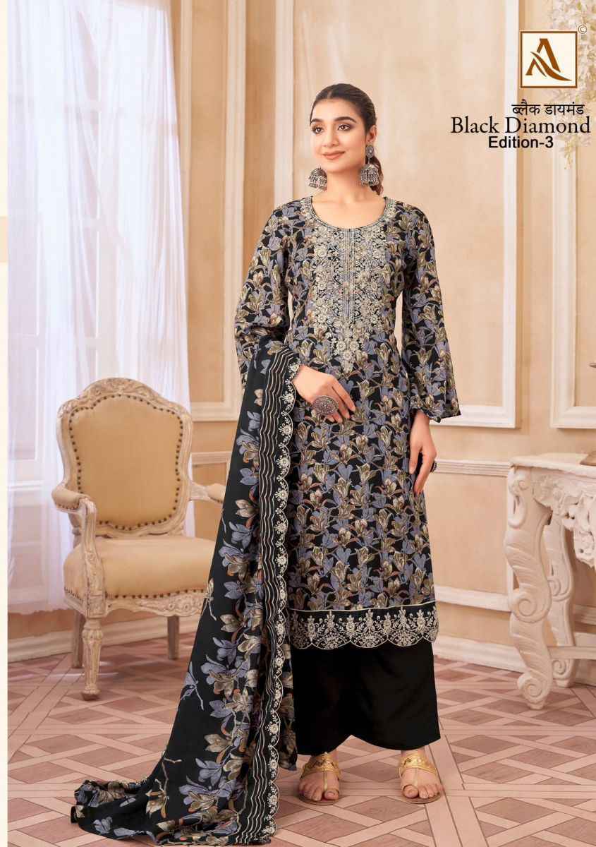 Alok Black Diamond Edition-3 Rayon Dress Material (8 pcs Catalogue)