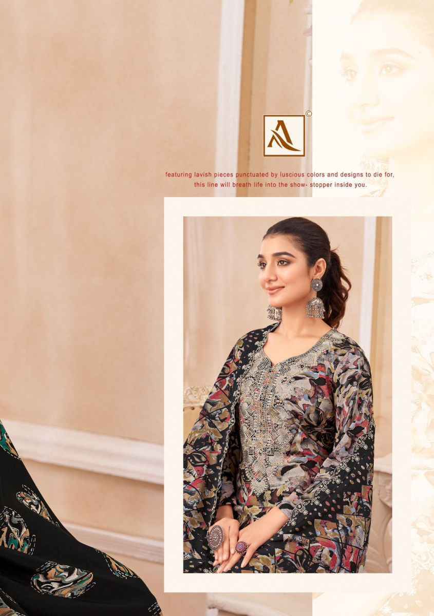 Alok Black Diamond Edition-3 Rayon Dress Material (8 pcs Catalogue)