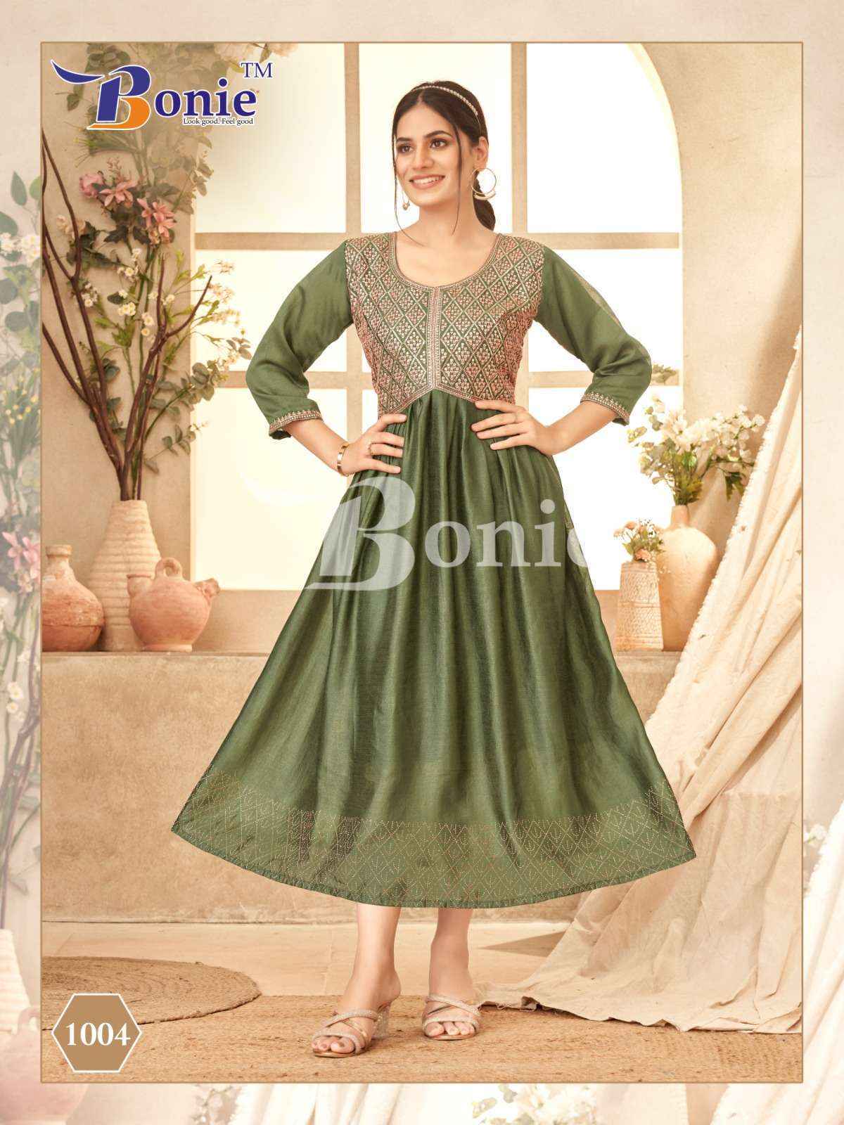 Bonie Jivika Vichitra Silk Kurti (8 pcs Catalogue)