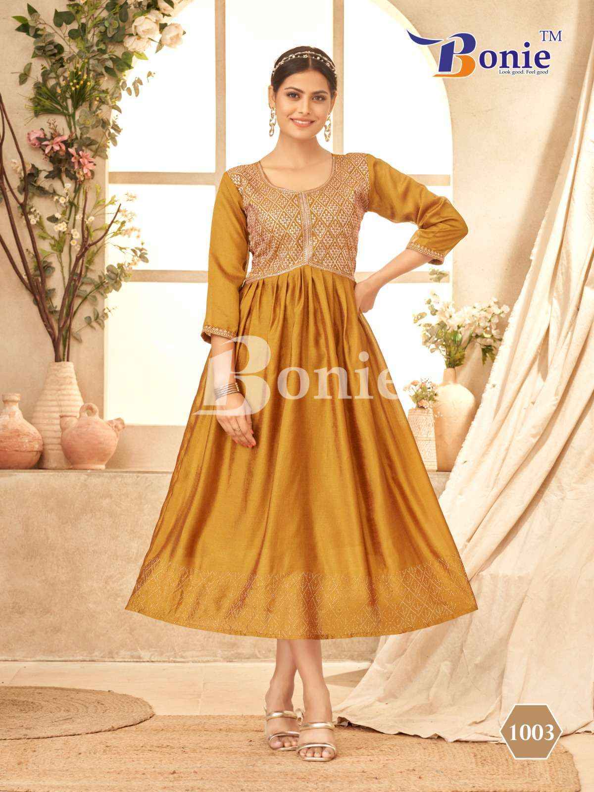 Bonie Jivika Vichitra Silk Kurti (8 pcs Catalogue)