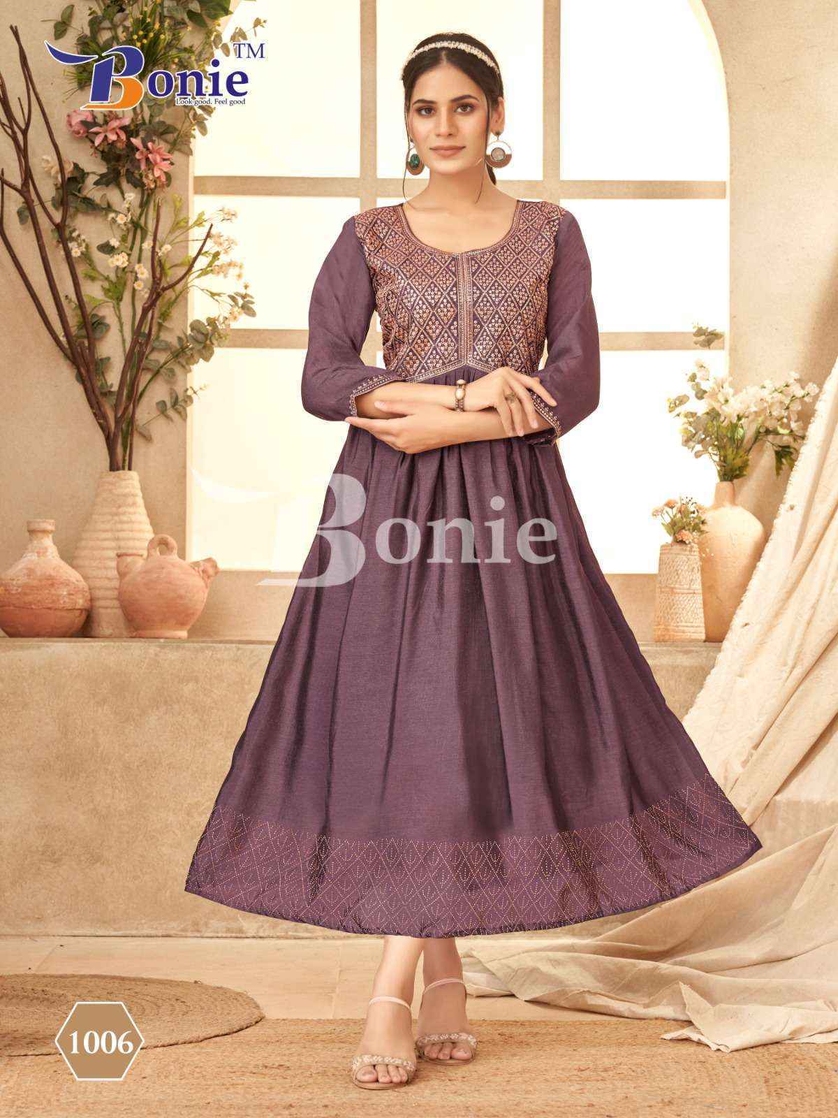 Bonie Jivika Vichitra Silk Kurti (8 pcs Catalogue)