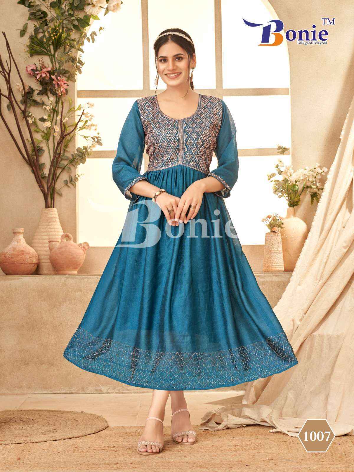 Bonie Jivika Vichitra Silk Kurti (8 pcs Catalogue)