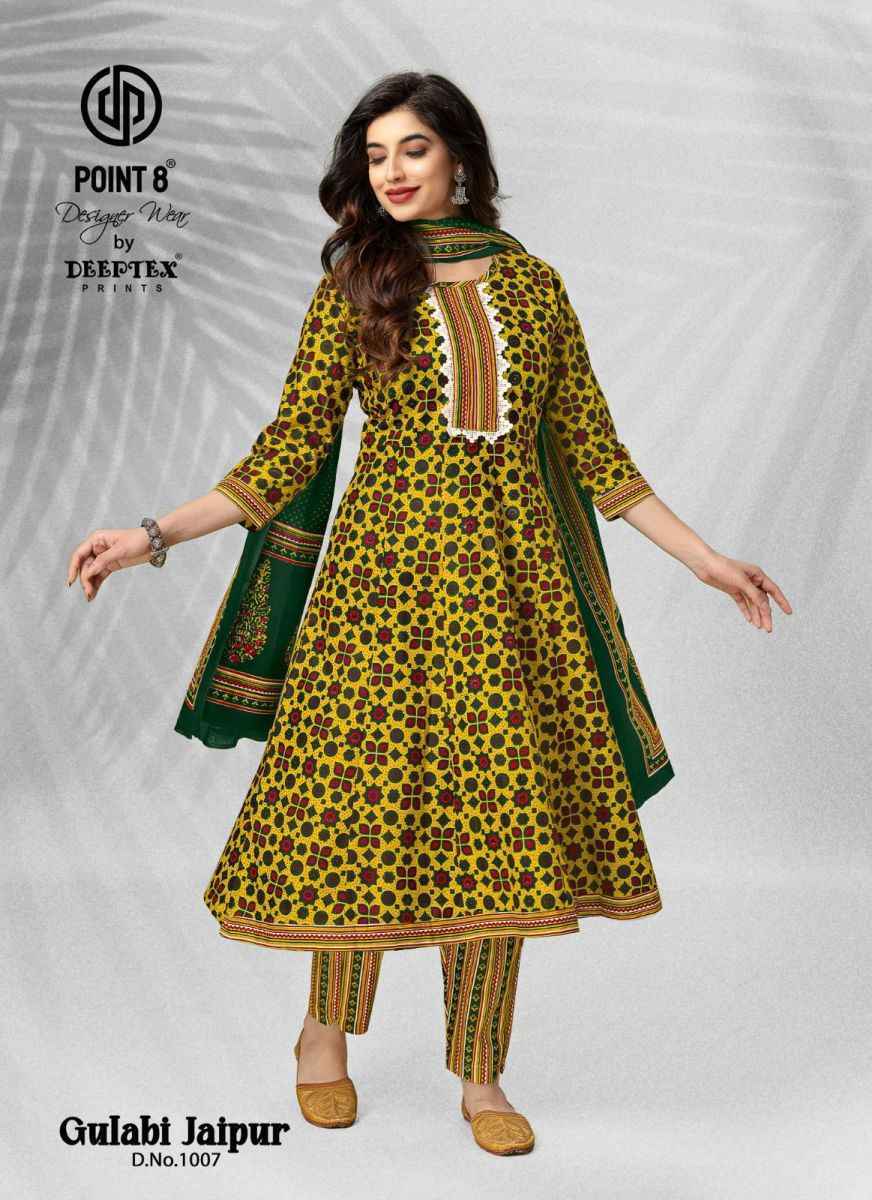 Deeptex Gulabi Jaipur Cotton Readymade Dress (8 pcs Catalogue)