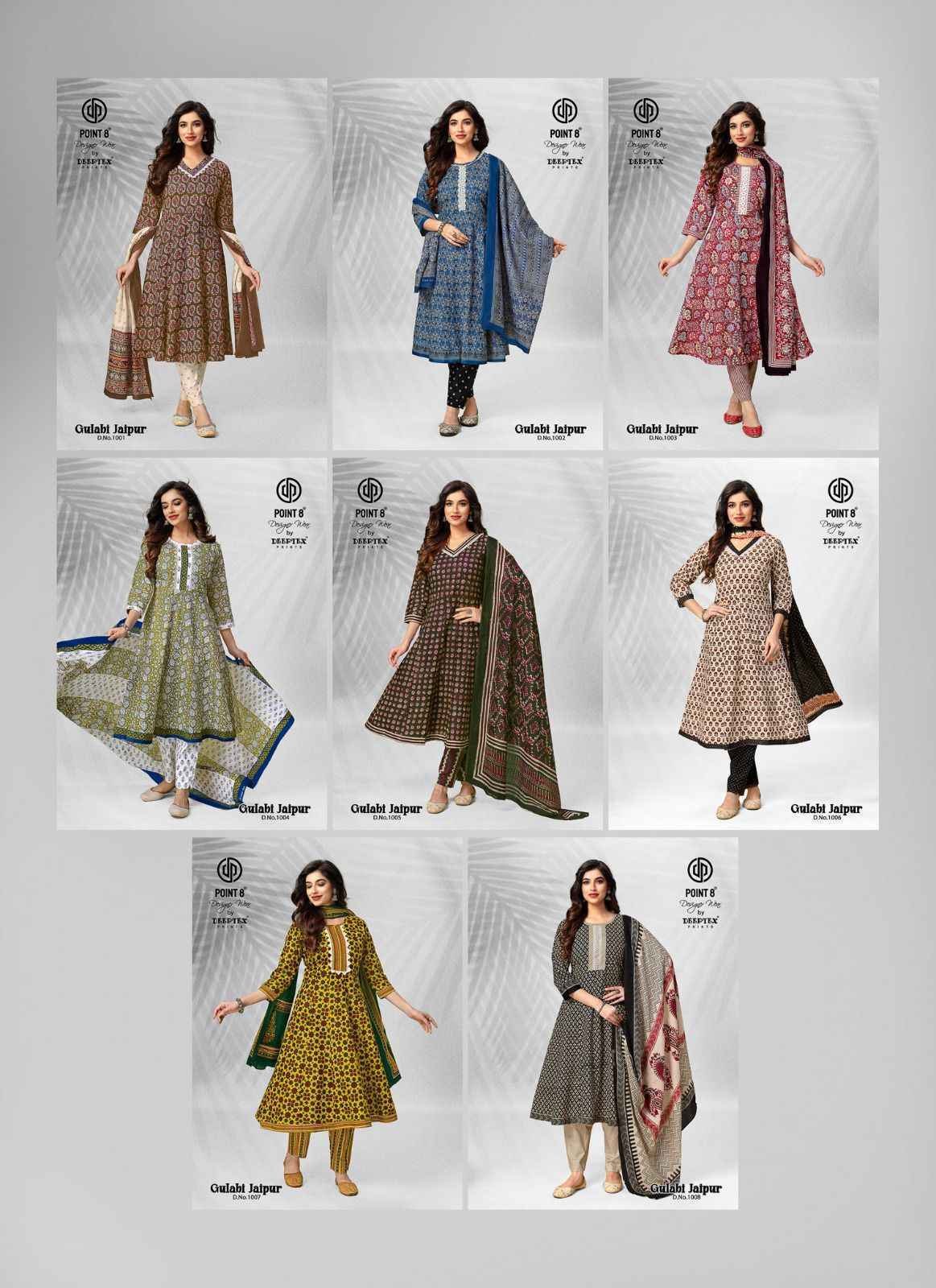 Deeptex Gulabi Jaipur Cotton Readymade Dress (8 pcs Catalogue)