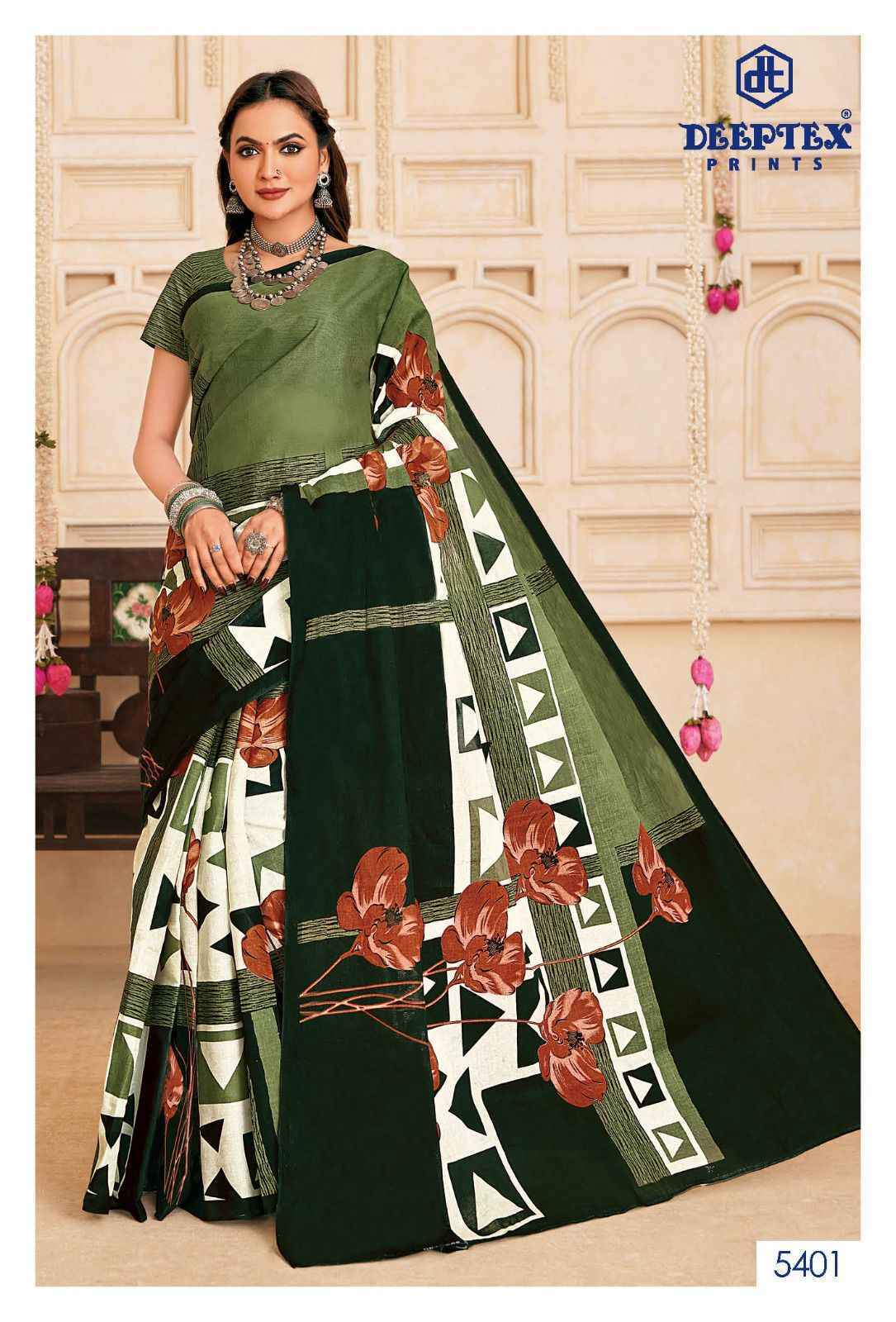 Deeptex Mother India Vol-54 Cotton Saree (30 pcs Catalogue)