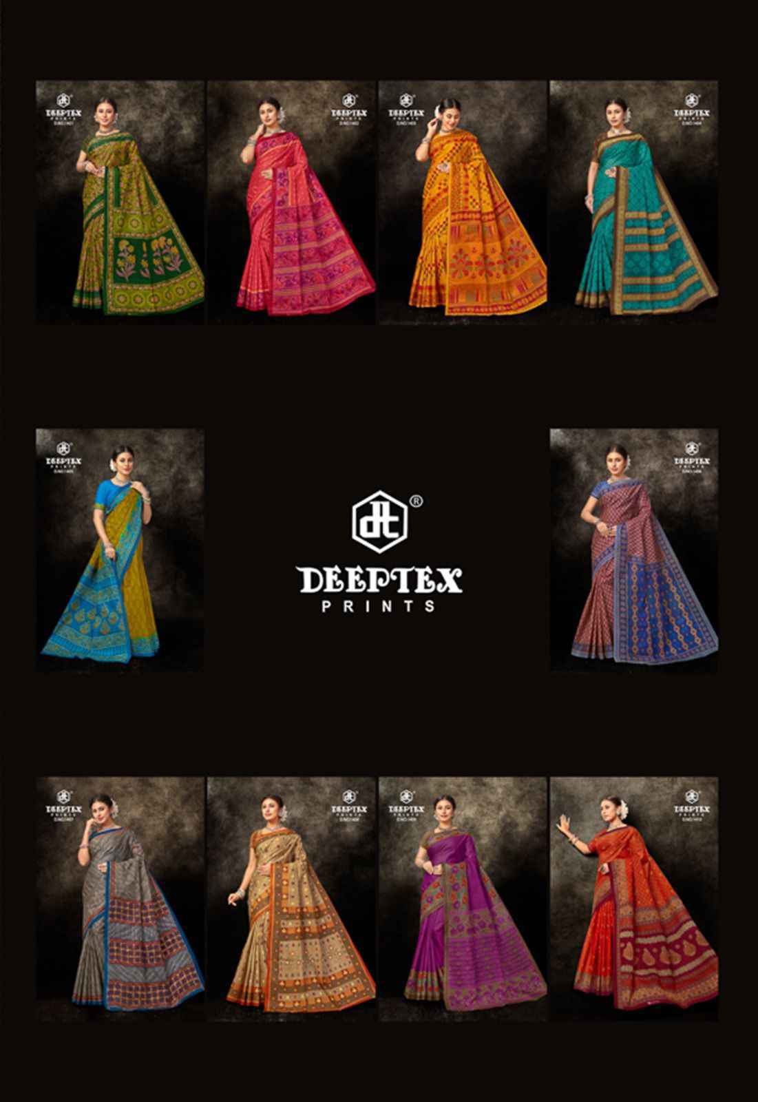 Deeptex Prime Time Vol-14 Cotton Saree (10 pcs Catalogue)