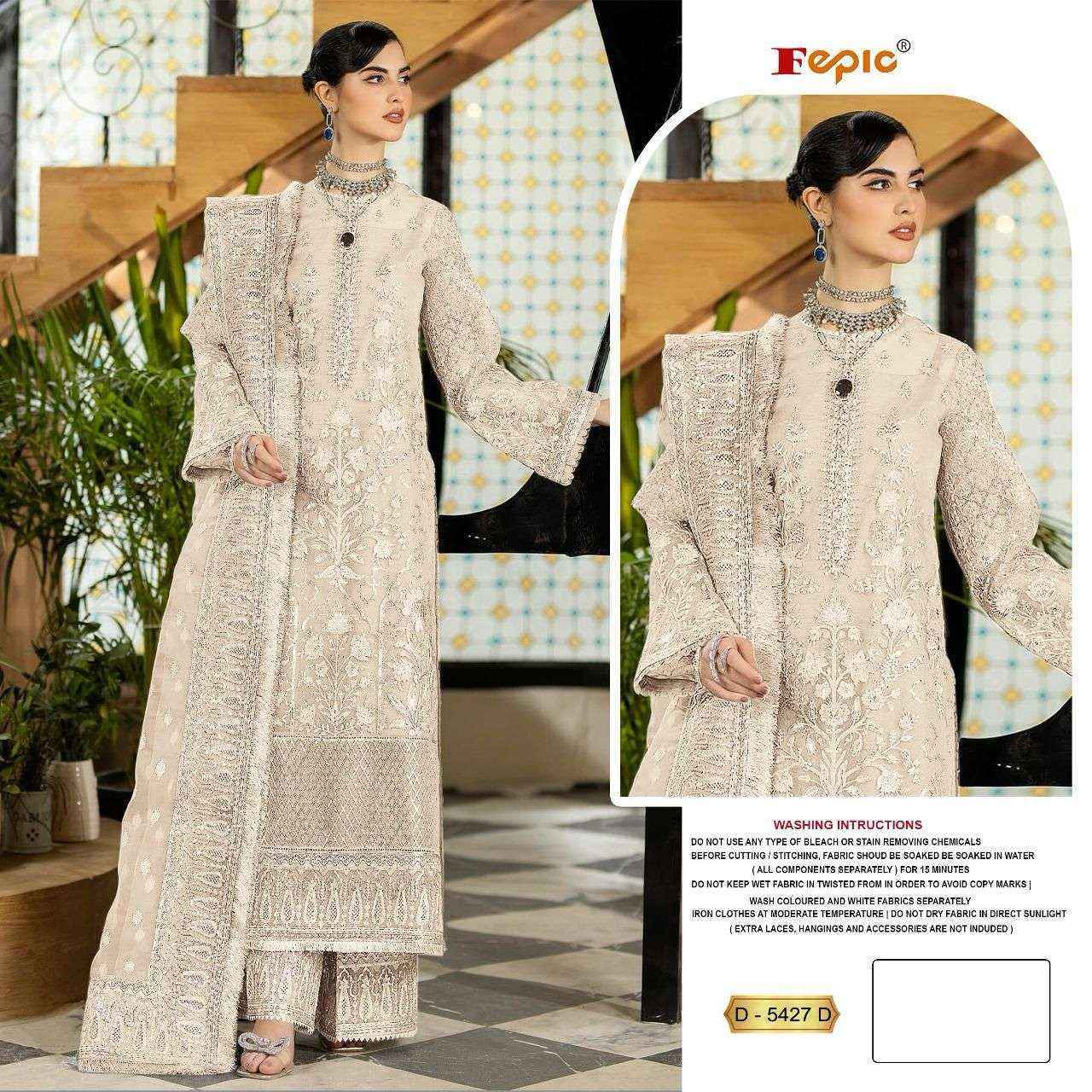 Fepic Rosemeen D-5427 Georgette Dress Material (4 pcs Catalogue)