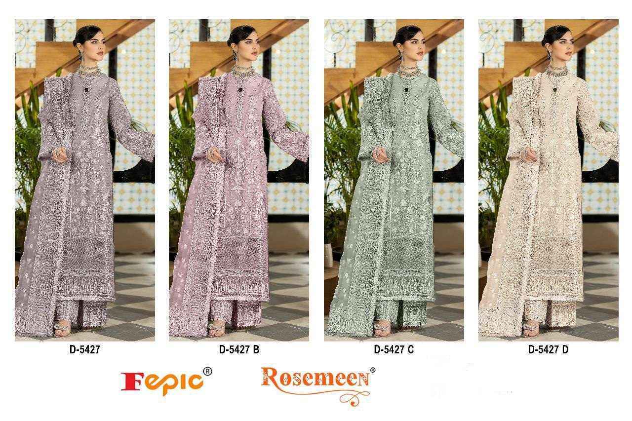 Fepic Rosemeen D-5427 Georgette Dress Material (4 pcs Catalogue)