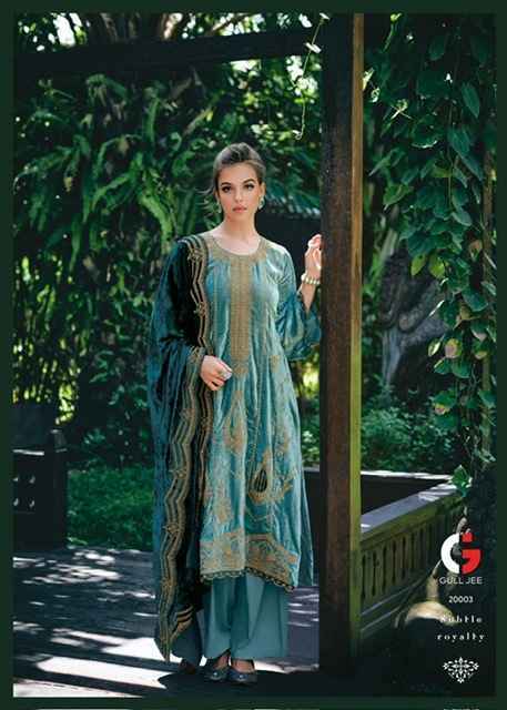 Gull Jee Gul Nasreen Velvet Dress Material (6 pcs Catalogue)