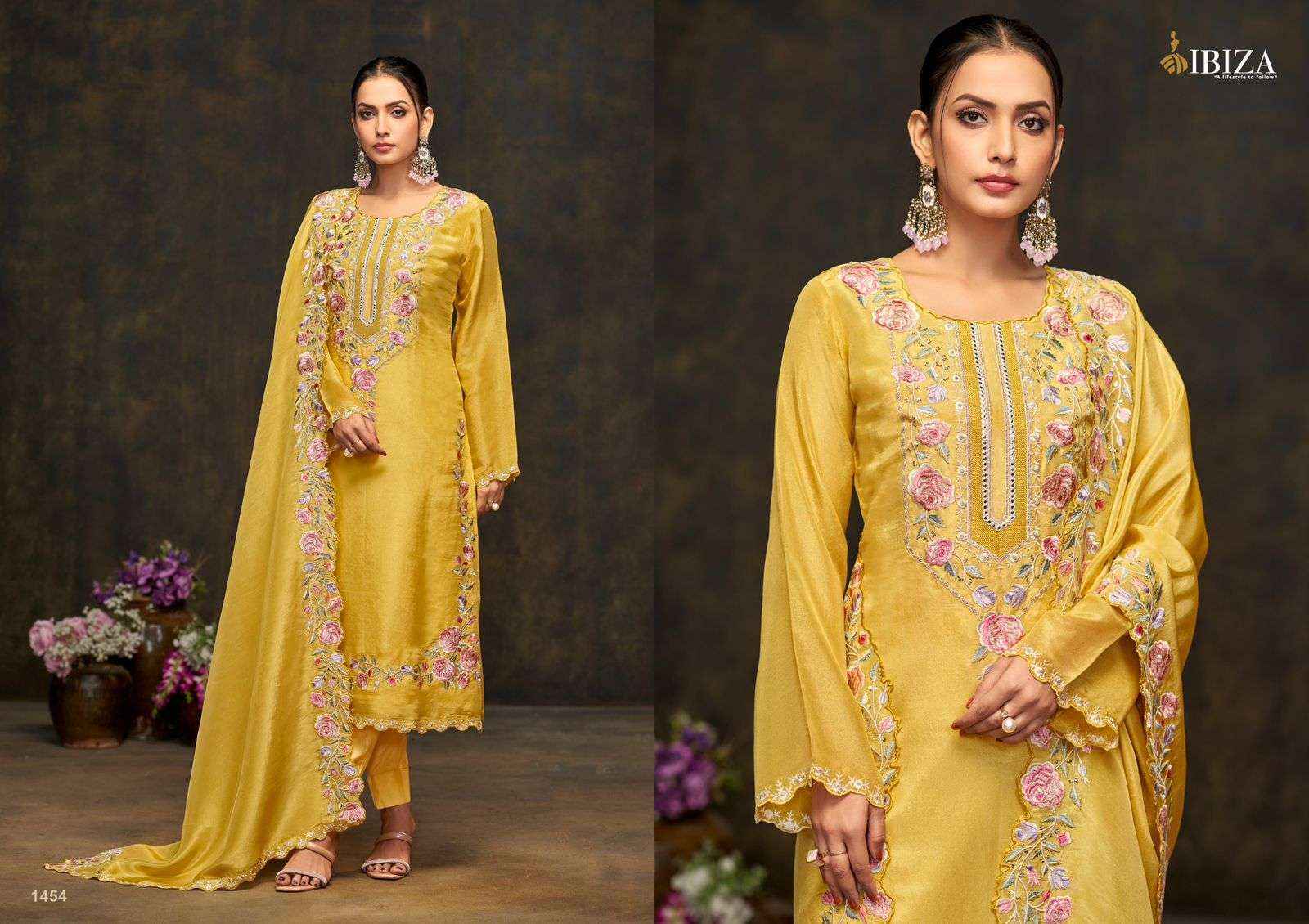 Ibiza Dazzella Muslin Dress Material (4 pcs Catalogue)
