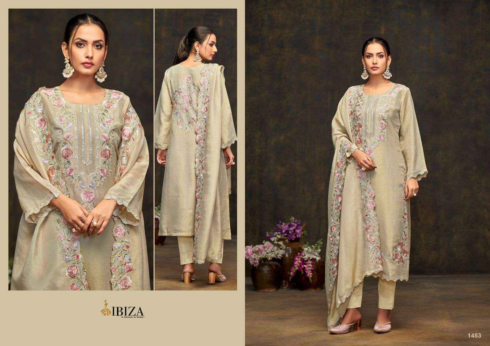 Ibiza Dazzella Muslin Dress Material (4 pcs Catalogue)