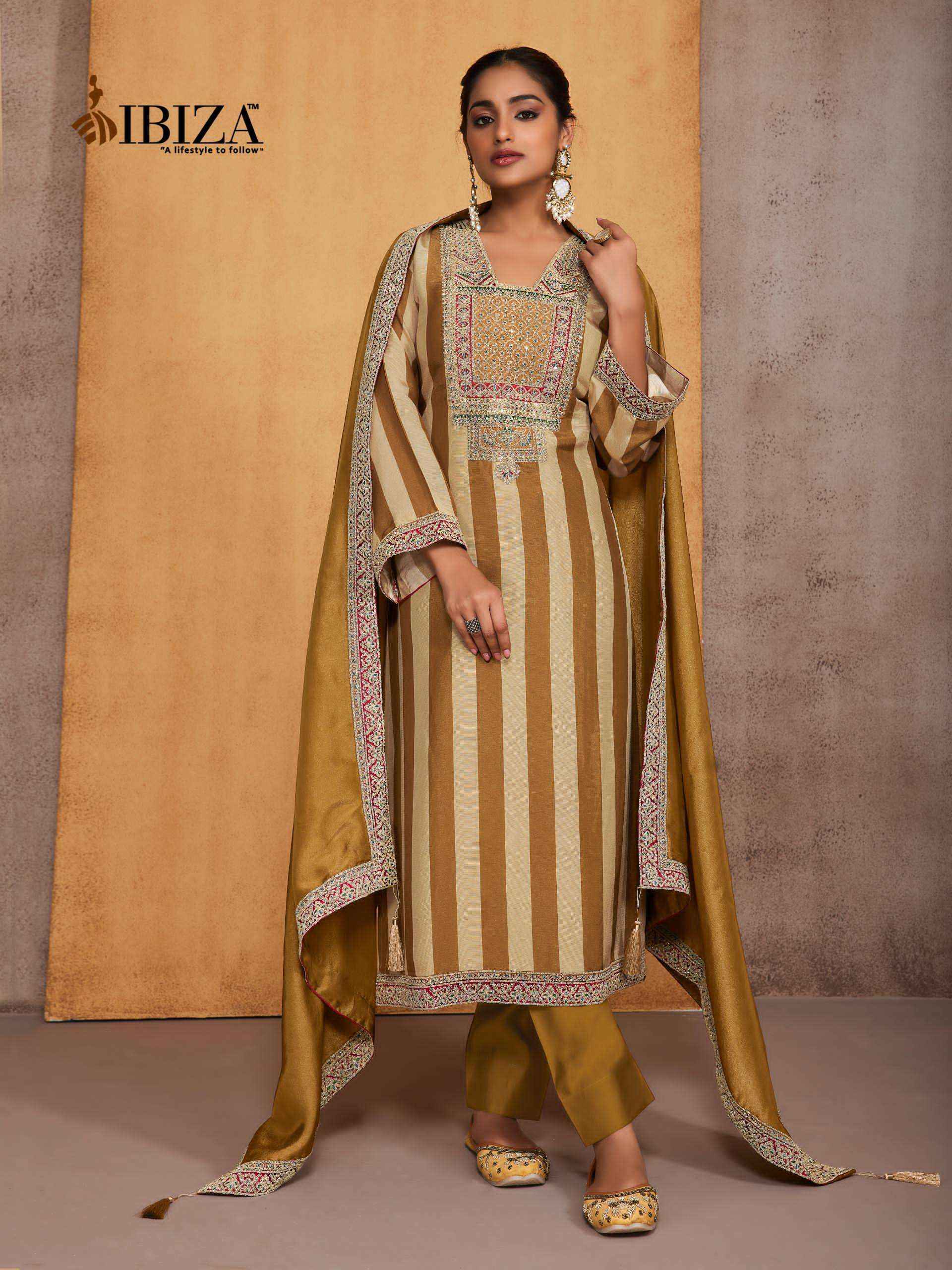 Ibiza Ivanna Viscouse Dress Material (4 pcs Catalogue)