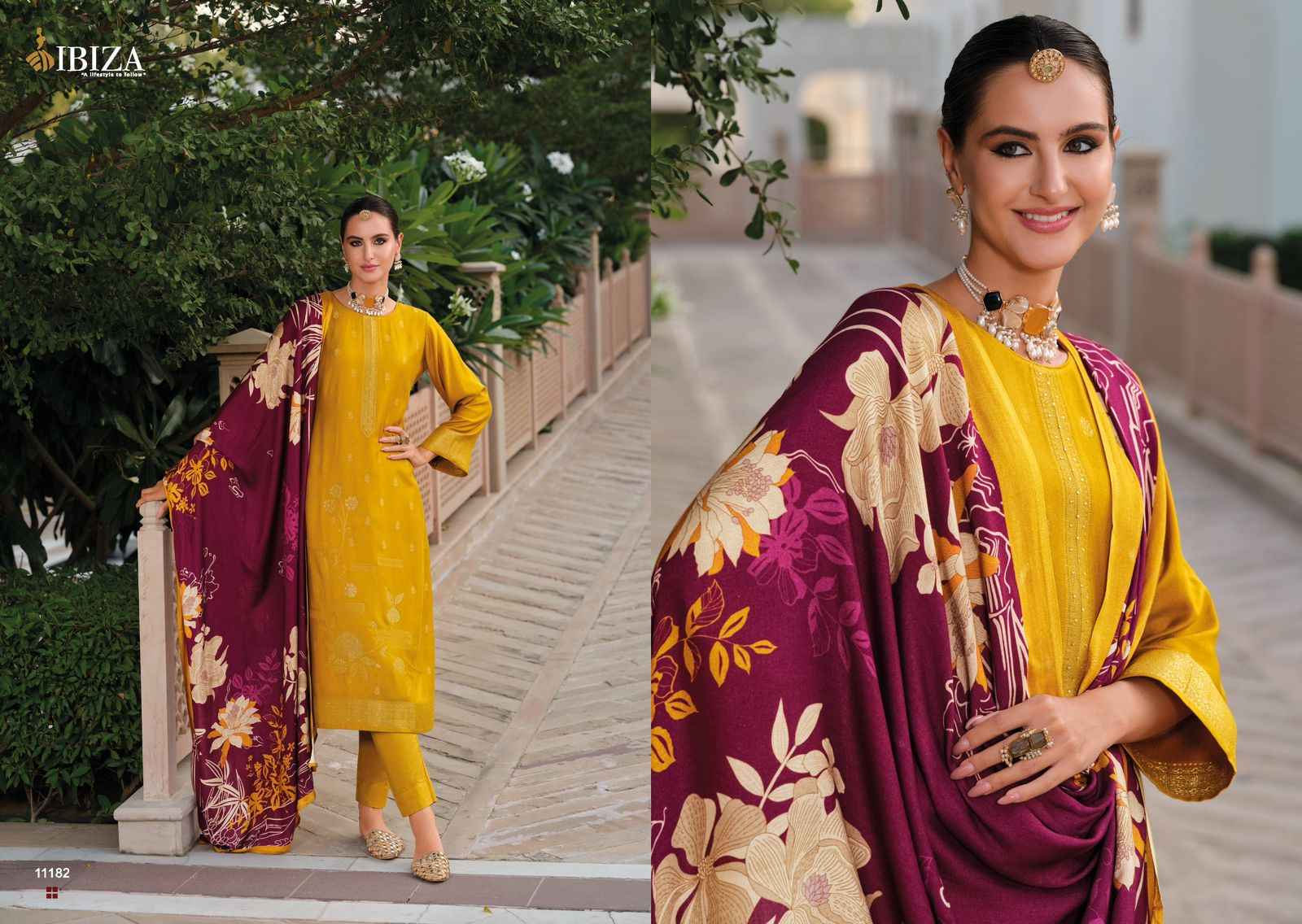 Ibiza Khayaal Viscouse Pashmina Dress Material (6 pcs Catalogue)