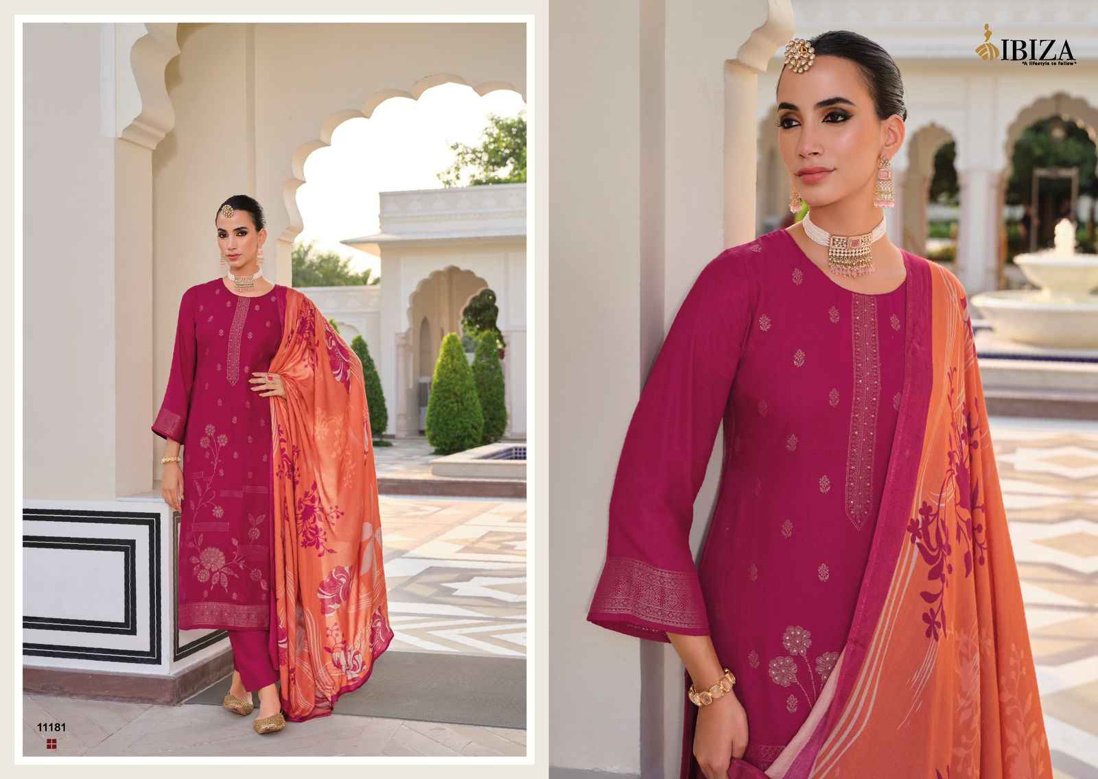 Ibiza Khayaal Viscouse Pashmina Dress Material (6 pcs Catalogue)